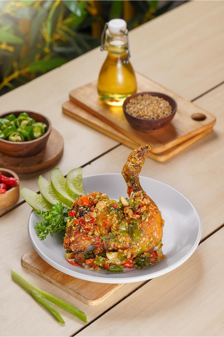 Ayam rica-nasi-tangkar-sop-abah-ading